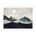Póster Tranquilo paisaje de montaña al atardecer - SpaceFrog Designs