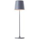 Tischleuchte Cosy, grau, 10 x 37 cm, Metall graue Tischleuchte Outdoor