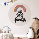 Vinilo decorativo Somos familia - Treechild - Redondo