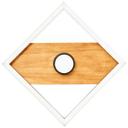 Deckenleuchte Vincent, braun, 6,2 x 25 cm, Holz Lampe