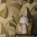 Vliesbehang Isabelle Golden Canopy palmbomen goud beige - palmbladeren jungle metallic hal