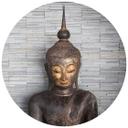 Fototapet - Rundt - Thailand Buddha - vliesetapet/selvklæbende non-woven tapet