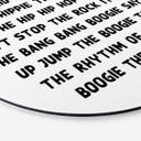 Tableau sur alu-Dibond rond I said a hip hop
