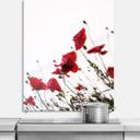 Stænkplade - Minimalistic Poppies