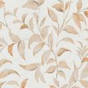 Papel pintado naranja hoja blanca - papel pintado no tejido floral - papel pintado salón dormitorio cocina