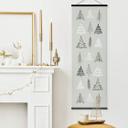 Póster de tela de Navidad - Ilustración de árboles de Navidad - Kristina
