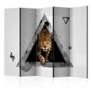 Rumdeler - Wild vision of the future (hvid) , 5-delt - 225x172 cm