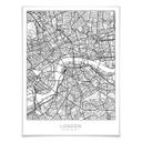 Póster mapa de Londres