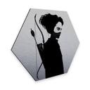 Hexagon Alu-Dibond Zilvereffect - Ireland - Four of Hearts