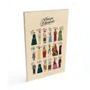 Cuadro de madera Mujeres famosas de la literatura - Tohmé