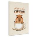 Tableau sur toile Capybara au café - Capychino