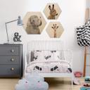 Hexagon Hout Sisi & Seb - Baby Giraffe