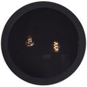 Deckenleuchte Miriam, schwarz, Ø 31 cm, Metall Moderne Deckenlampe