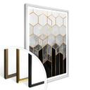 Frederiksson Plakat - Hexagon - Black and Grey
