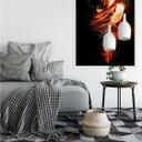 Poster autocollant - W - Danseuse en Flamme