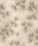 Ikke-vævet tapet blomster, beton blomster natur mat i beige 