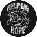 Selbstklebende Vlies Fototapete - Star Wars Help Me Obi Wan - 125 x 125 cm
