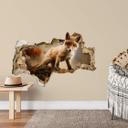 Wallsticker 3D væg sticker Adamec - ung ræv
