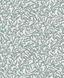 Papel pintado no tejido hojas, motivo hoja naturaleza floral en gris