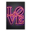 Dibond Schilderij met zilver effect Mielu - Love
