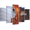 Lærredstryk 5 dele, violinmusik