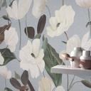 Ikke-vævet tapet, tapet med blomstermotiv Secret Garden grå