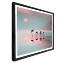 Poster Natalia - Famille de flamants roses