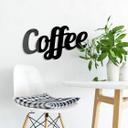 Akrylbogstaver med motiv af kaffe (sort) 