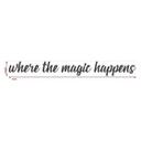 Træbogstaver - Where the magic happens - Poppel