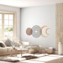 Wallsticker abstrakt - månefaser og geometri