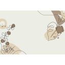 Livingwalls papier peint photo ARTist Drawn Leaves avec illustrations beige, marron, crème
