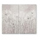 Fornuisafdekplaat wilde bloemenweide met vlinders in Scandinavisch design - Ms Tiff