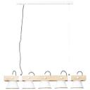 Pendelleuchte Maria, beige, 115 x 95 cm, Holz Pendelleuchte