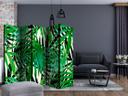 Screen room divider - Tropiske blade, 3-delt