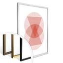 Plakat - Nouveauprints - Circles and triangles Pink