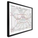 Poster BVG Berlin - Plan de métro de Berlin