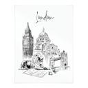 Póster Londres - Blanco y negro - Love your City