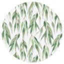 Vinilo decorativo Ramas con hojas verdes - Diseños ONU - Redondo