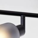 Spotrohr Leander, grau, 18 x 86 cm, Glas Lampe