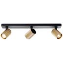 Spotbalken Leonardo, gold, 12,1 x 53 cm, Metall Deckenstrahler