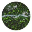 Tableau sur alu-Dibond rond Murko - Mère Nature