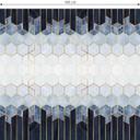 Møbelfolie Fredriksson - Hexagoner: Blå og hvid