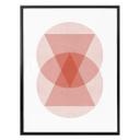 Plakat - Nouveauprints - Circles and triangles Pink