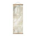 Póster de tela Hojas de palmera blancas abstractas - Kulik - Panorama