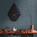 Papel pintado texturizado en azul marino metalizado - elegante papel pintado no tejido para habitaciones modernas