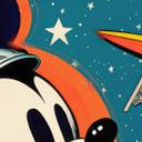 Fototapet Treechild - Astronaut Mickey
