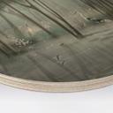 Houten Wanddecoratie wolkenbos aan het meer met reiger in het groen - Ms Tiff - Rond