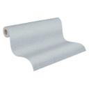 Papel pintado unitario con estructura textil horizontal gris