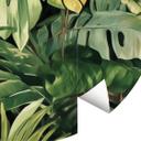 Fototapet med tropiske jungleplanter - Jaszke - Round - vliesetapet/selvklæbende non-woven tapet