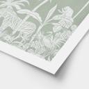 Póster animales de la jungla en verde tropical - Kikki Belle